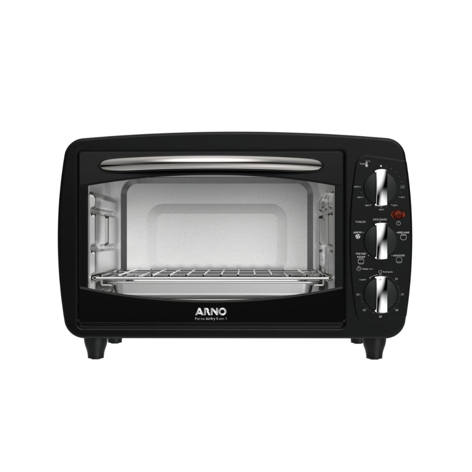Horno de mesa eléctrico Arno Airfryer | 5 En 1 | Color negro.