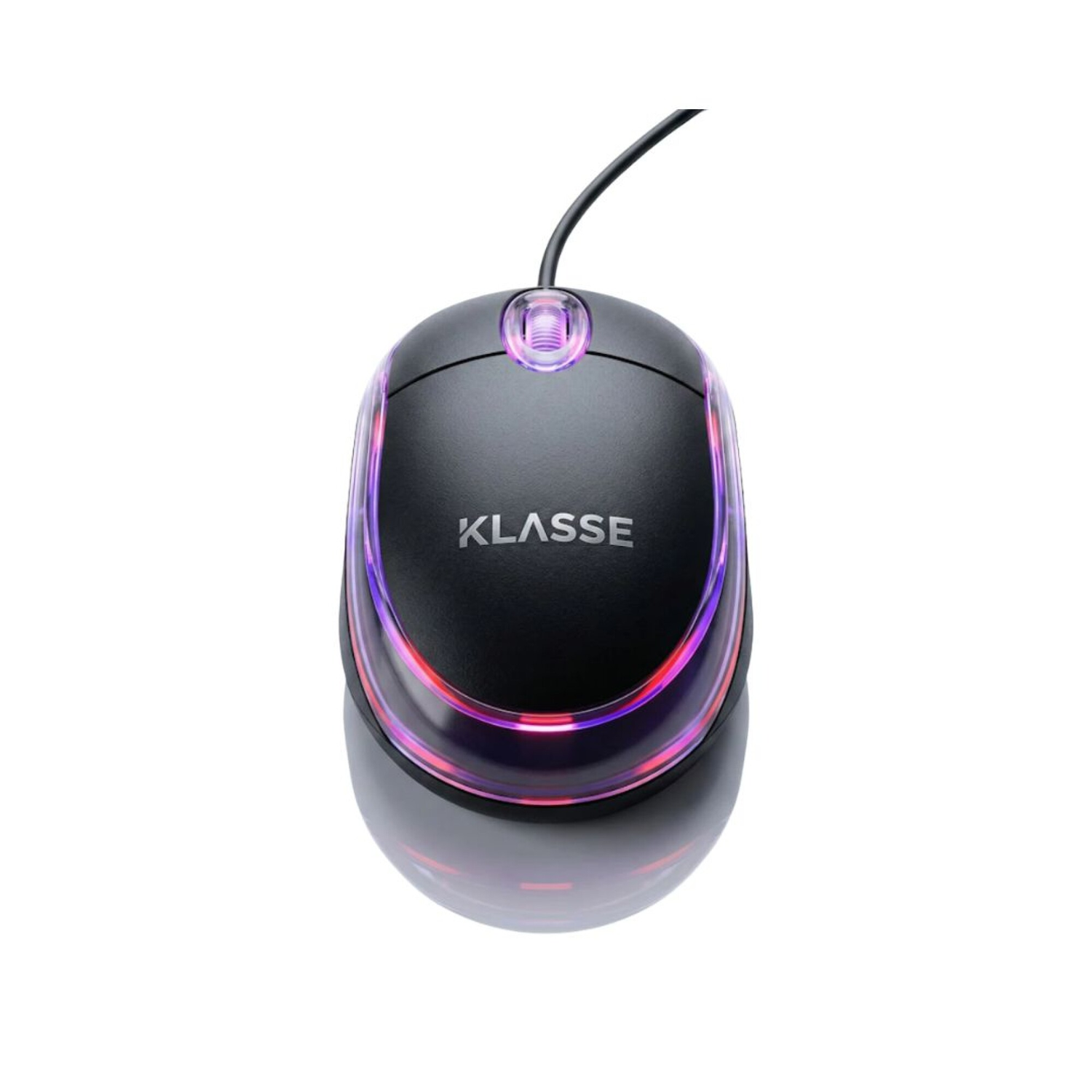 Mouse Óptico USB Klasse LED | 1200 DPI | Color negro