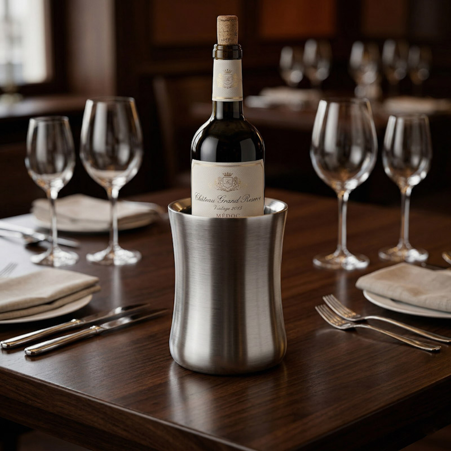 Tubo Balde Volf para Vino de 1 Litro - Acero inoxidable 18/10