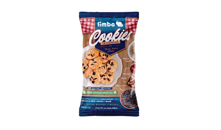 GALLETITAS INTEGRALES PASAS DE UVA X 160G - LIMBO