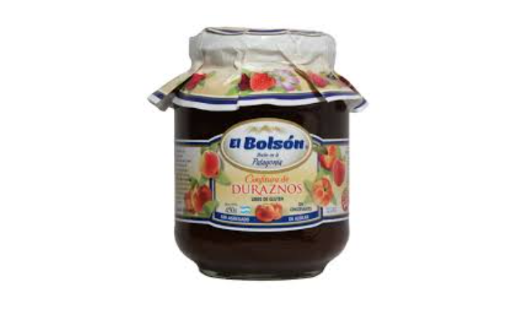 CONF DURAZNO S/AZUCAR AGREGADA X 454G - EL BOLSON