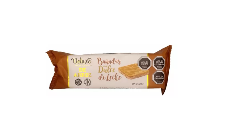 GALLETAS DE ARROZ DULCE DE LECHE X 108G - DELUXE