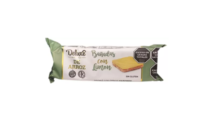 GALLETAS DE ARROZ LIMON X 115G - DELUXE