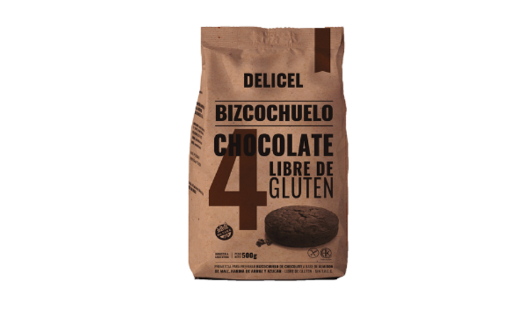 PREM BIZCOCHUELO CHOCOLATE SIN TACCX500G - DELICEL