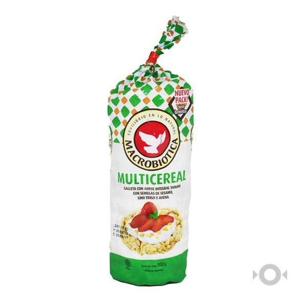 GALLETAS DE ARROZ MULTICEREAL X 102G- MACROBIOTICA