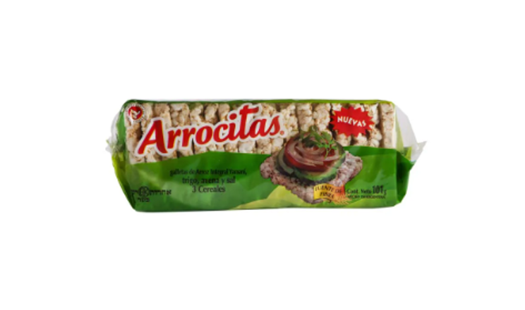GALLETAS DE ARROZ 3 CEREALES X 101G - ARROCITAS