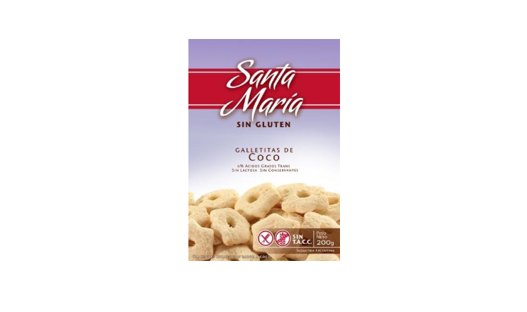 GALLETITAS DE COCO SIN TACC X 200G - SANTA MARIA