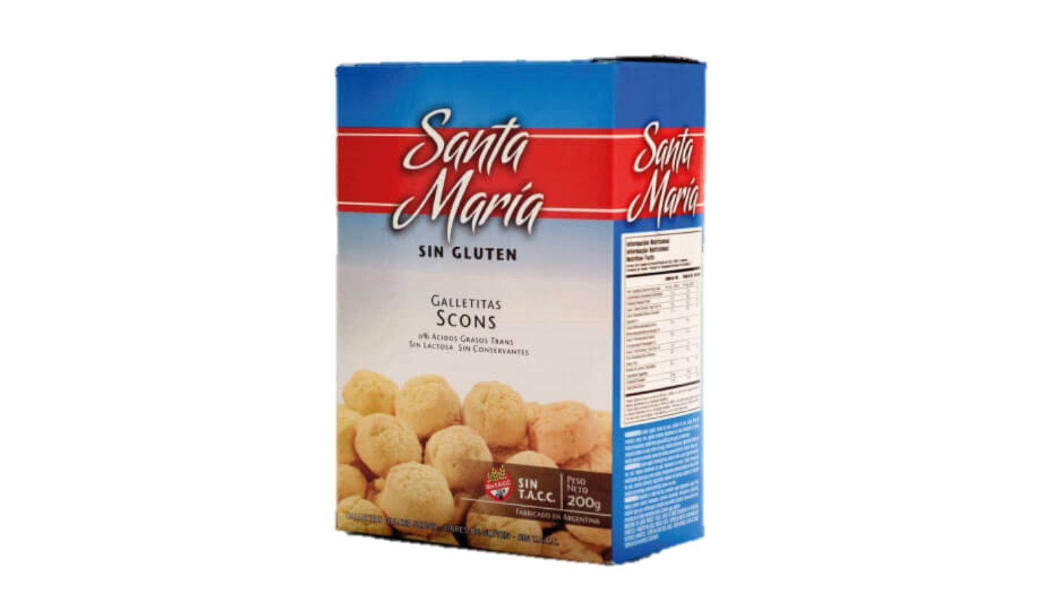 GALLETITAS SCONS SIN TACC X 200G - SANTA MARIA