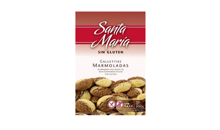 GALLETITAS MARMOLADAS S/ TACC X 200G - SANTA MARIA