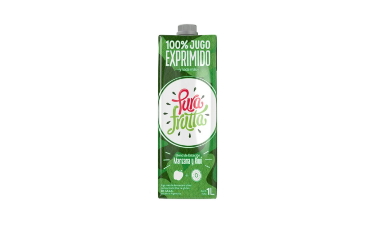 JUGO MANZANA Y KIWI X 1L - PURA FRUTTA