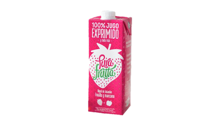 JUGO MANZANA Y FRUTILLA X 1L - PURA FRUTTA