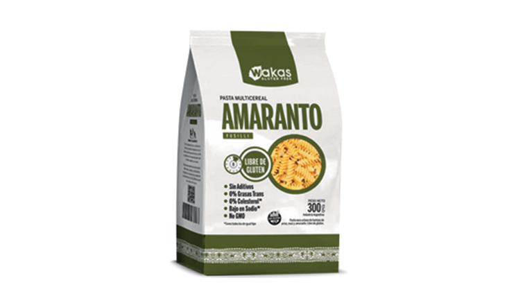 FUSILLI MULTICEREAL CON AMARANTO X 300G - WAKAS