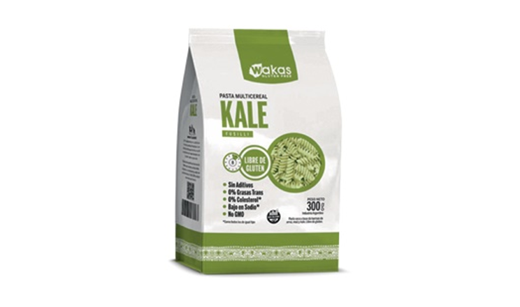 FUSILLI MULTICEREAL CON KALE X 300G - WAKAS