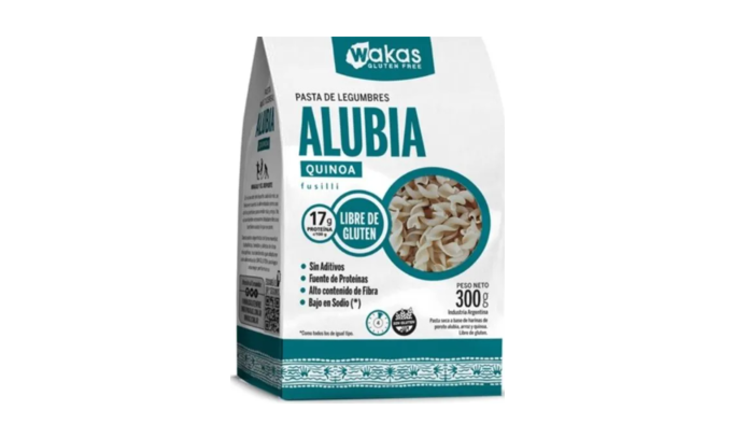 PASTA DE LEGUMBRES ALUBIA (FUSILLI) X 250G - WAKAS