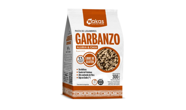 PASTA DE LEGUMBRES GARBANZO FUSILLI X 250G - WAKAS