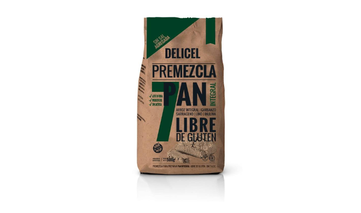 PREMEZCLA PAN INTEGRAL SIN TACC X 500G - DELICEL