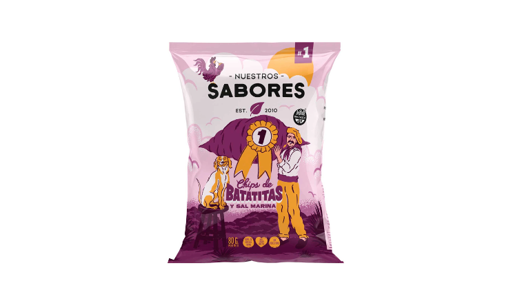CHIPS DE BATATA X 80G - NUESTROS SABORES