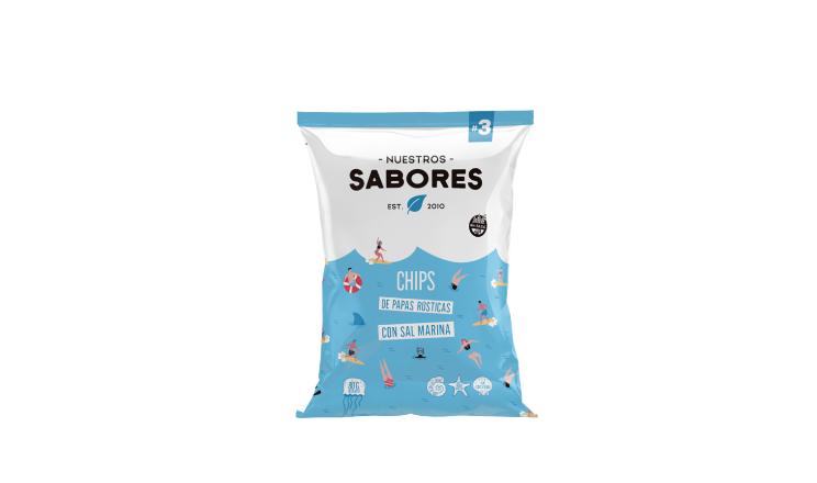 CHIPS DE PAPAS RUSTICAS X 80G - NUESTROS SABORES