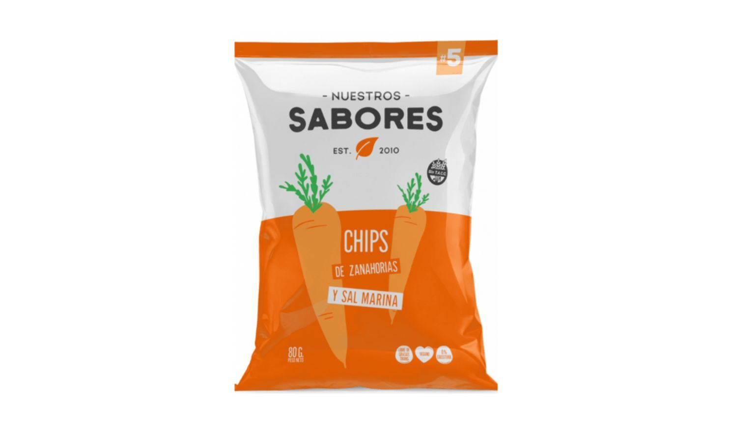 CHIPS DE ZANAHORIA X 80G - NUESTROS SABORES