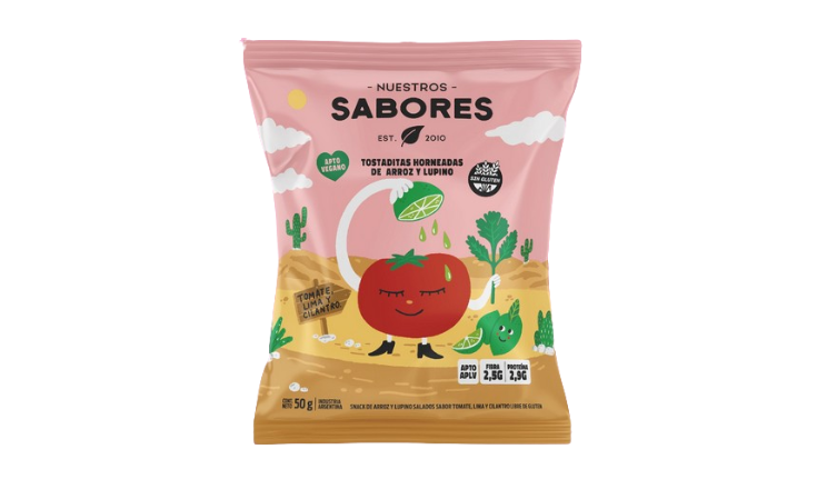 TOST ARROZ TOMATE LIMA X 50G - NUESTROS SABORES