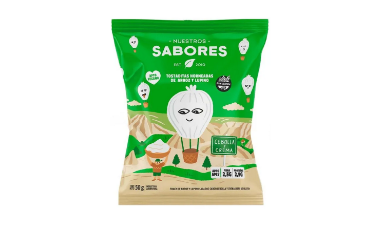 TOSTARROZ CEBOLLA Y CREMA X 50G - NUESTROS SABORES
