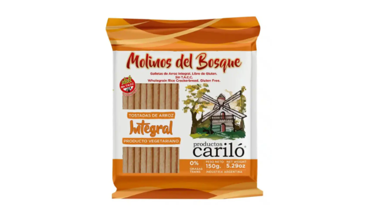 GALLETAS ARROZ INTEGRALES X 150G- MOLINOS DEL BOSQ
