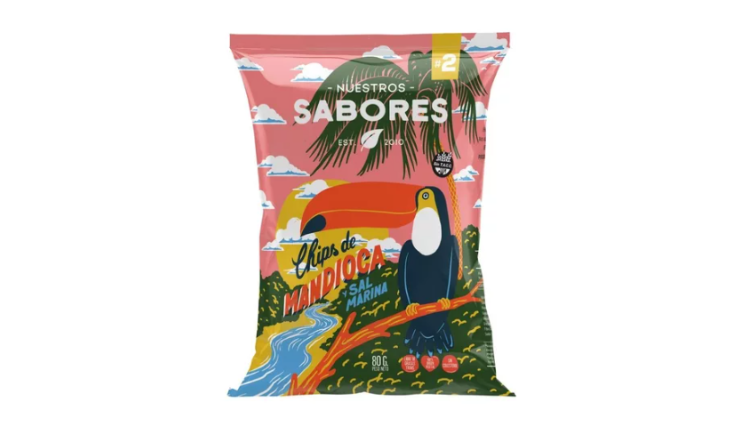 CHIPS DE MANDIOCA X 80G - NUESTROS SABORES