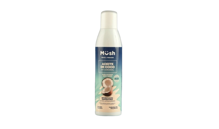 ACEITE DE COCO EN AEROSOL X 120G - MUSH