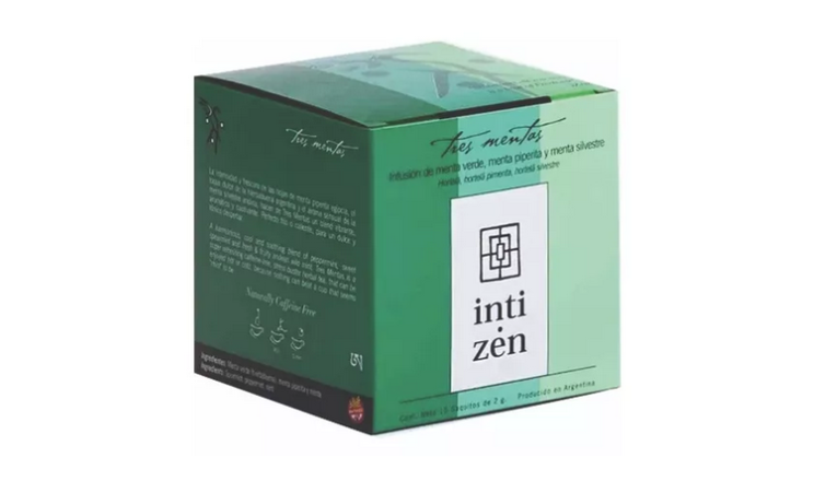 TE TRES MENTAS X 15 SAQUITOS X 30G - INTI ZEN