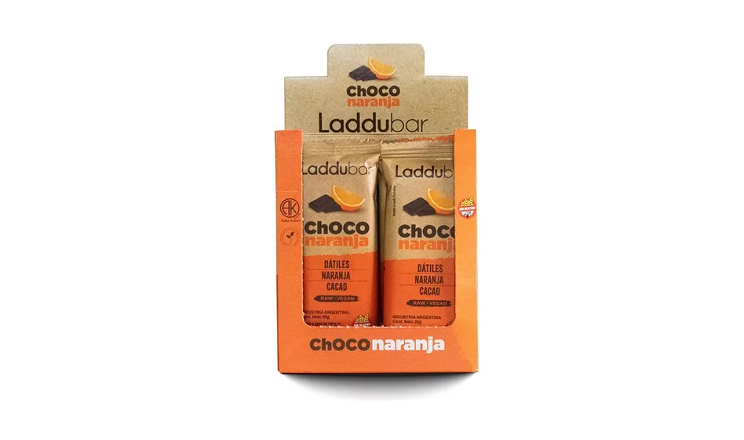 LADDU BAR CHOCO NARANJA X 30G (ESTUCHE X 12U)