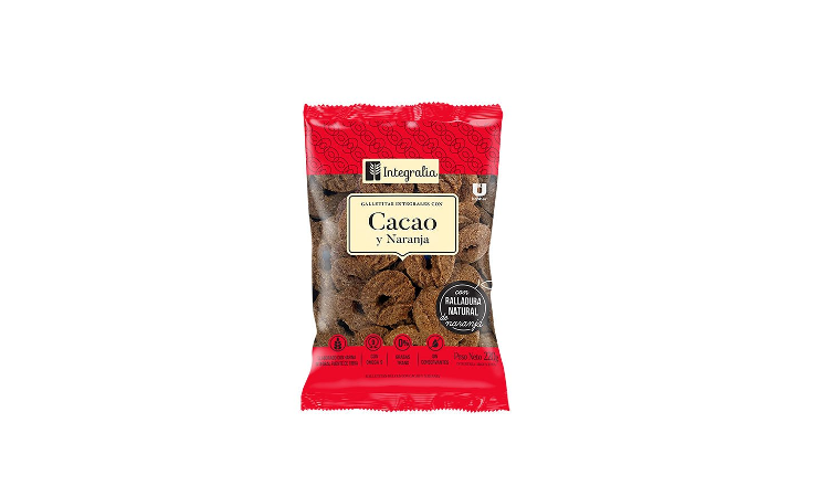 ARITOS INTEGRALES DE CACAO X 220G - INTEGRALIA