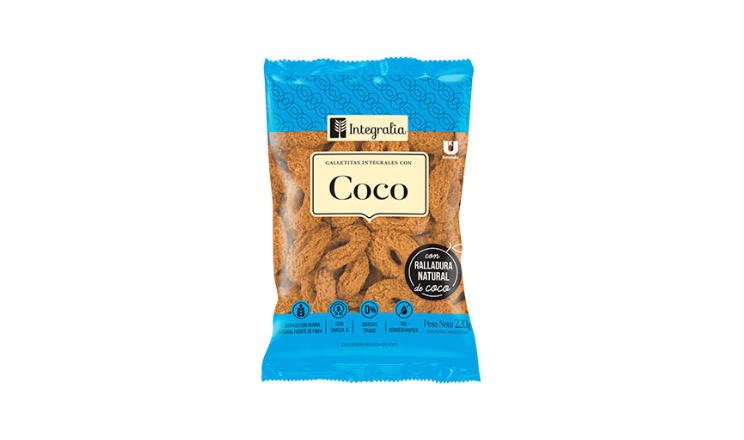 ARITOS INTEGRALES DE COCO X 220G - INTEGRALIA