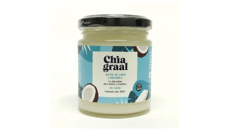 ACEITE DE COCO NEUTRO X 180ML - CHIA GRAAL