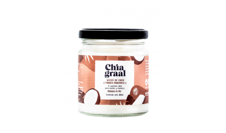 ACEITE DE COCO VIRGEN X 180ML - CHIA GRAAL