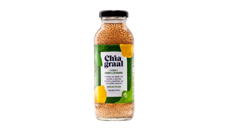 JUGO DE CHIA LIMON Y JENGIBRE X 250ML - CHIA GRAAL