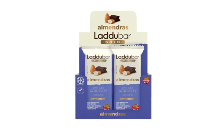 LADDU BAR GOLD ALMENDRAS X 30G (ESTUCHE X 12U)