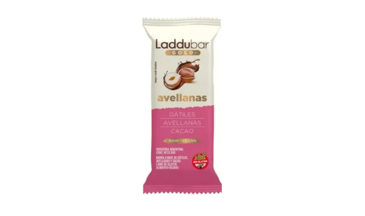 LADDU BAR GOLD AVELLANAS X 30G (ESTUCHE X 12U)