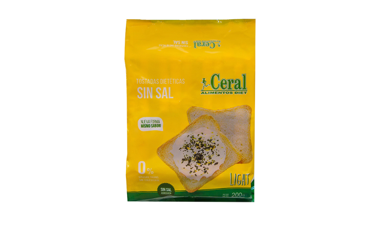 TOSTADAS SIN SAL X 200G - CERAL
