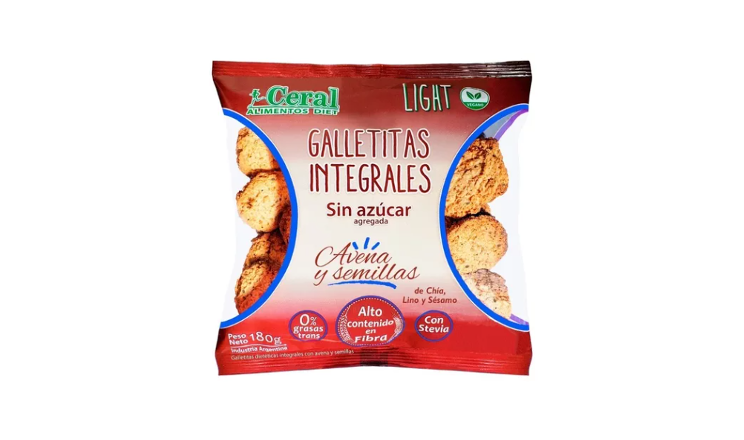 GALLETITA INTEGRALES AVENA SEMILLAS X 180G - CERAL