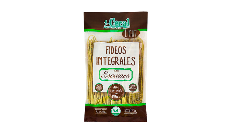 TALLARINES INTEGRALES ESPINACA X 300G - CERAL
