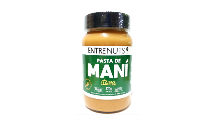 PASTA DE MANI CON STEVIA X 370G - ENTRENUTS