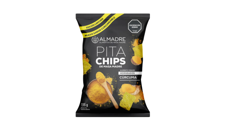 PITACHIPS MASA MADRE CURCUMA X 115G - ALMADRE