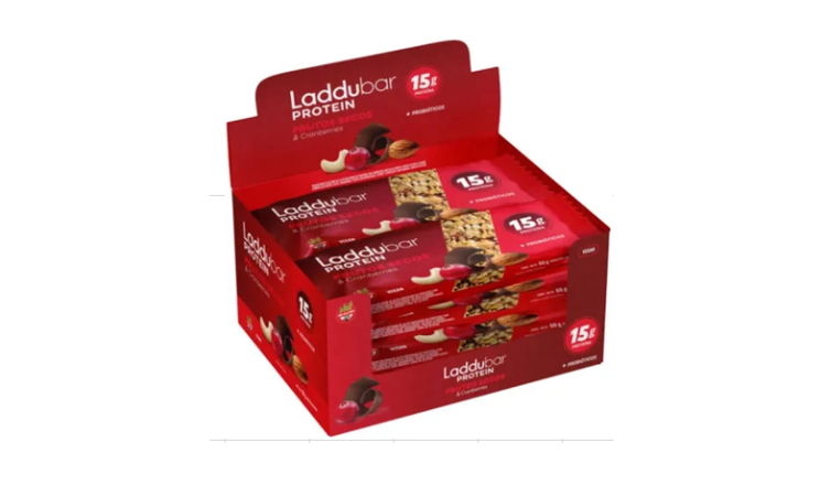 LADDU BAR PROTEIN FRUTOS SECOS CRANBERRIES X 10U