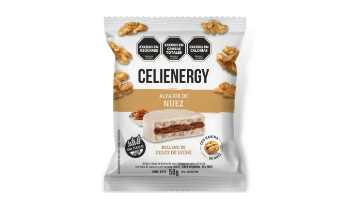 ALFAJOR DE NUEZ X 50G - CELIENERGY
