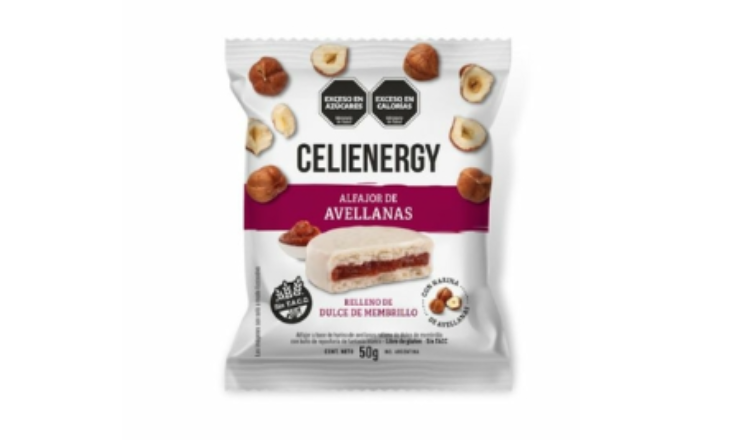ALFAJOR AVELLANAS BLANCO X 50G - CELIENERGY