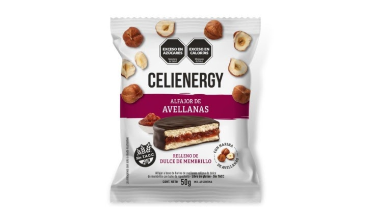 ALFAJOR AVELLANAS NEGRO X 50G - CELIENERGY