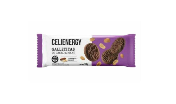 GALLETITAS DE CACAO Y MANI X 130G - CELIENERGY