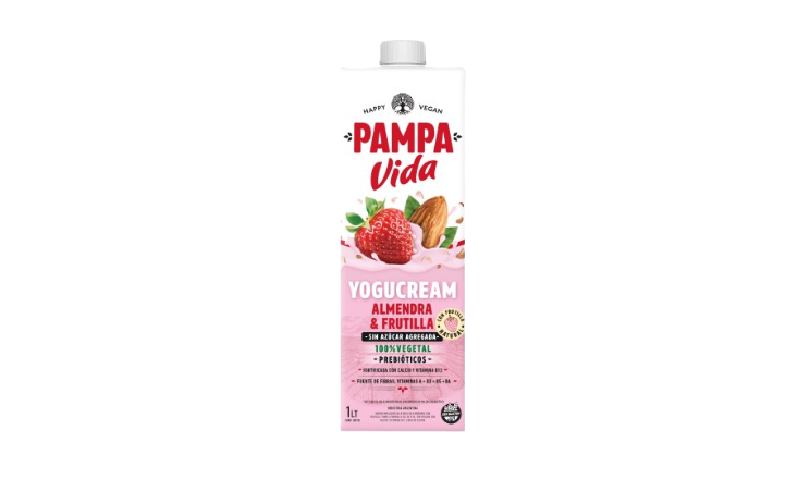 BEBIDA DE ALMENDRAS Y FRUTILLA X 1L - PAMPA VIDA