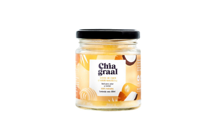 ACEITE DE COCO SABOR MANTECA X 180ML - CHIA GRAAL