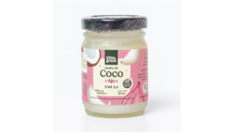 ACEITE DE COCO SABOR AJO X 90ML - CHIA GRAAL